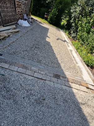 Pflasterarbeiten vorher